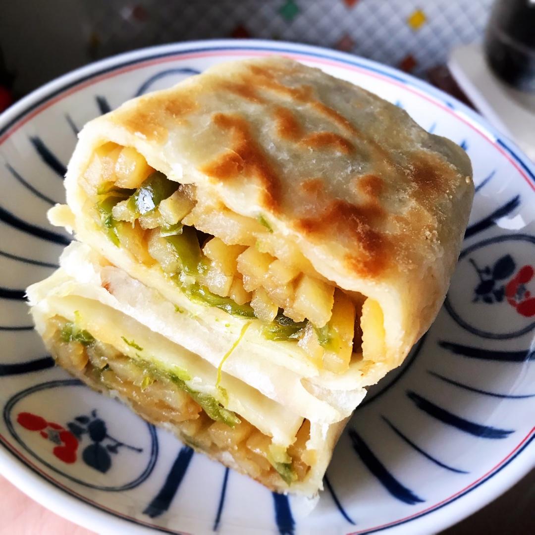 家庭版土豆丝卷饼