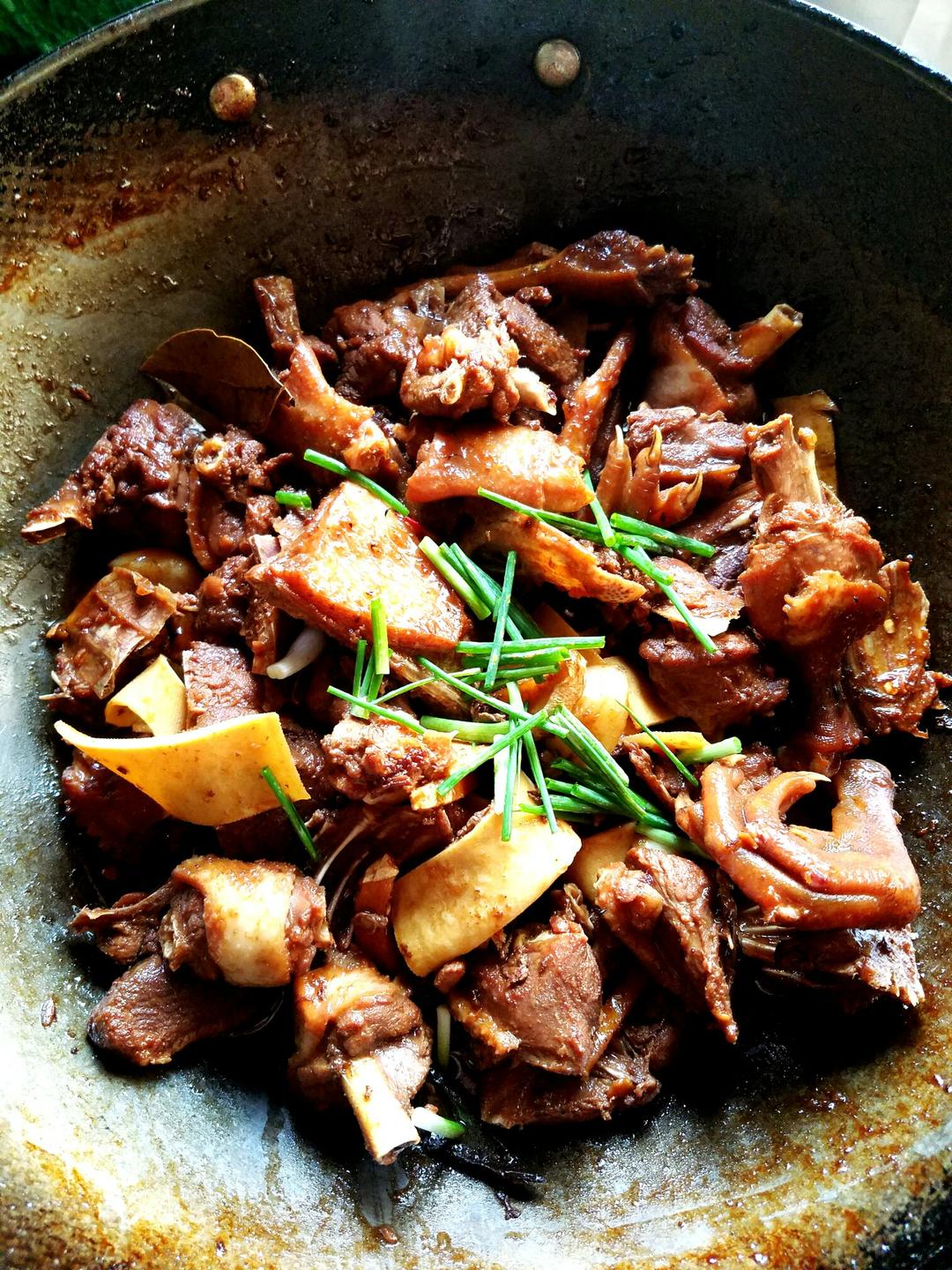 海上夜空做的红烧老鸭