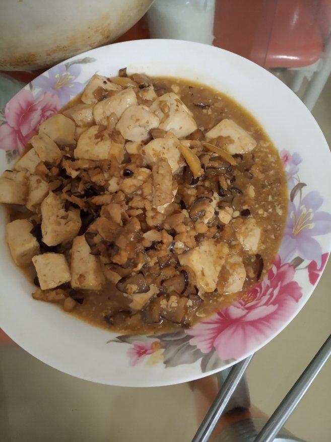 超级下饭的香菇肉沫豆腐