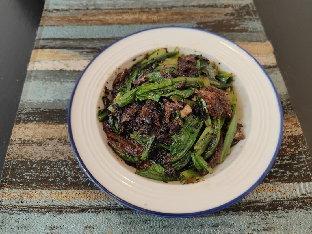 豆鼓鲮鱼油麦菜