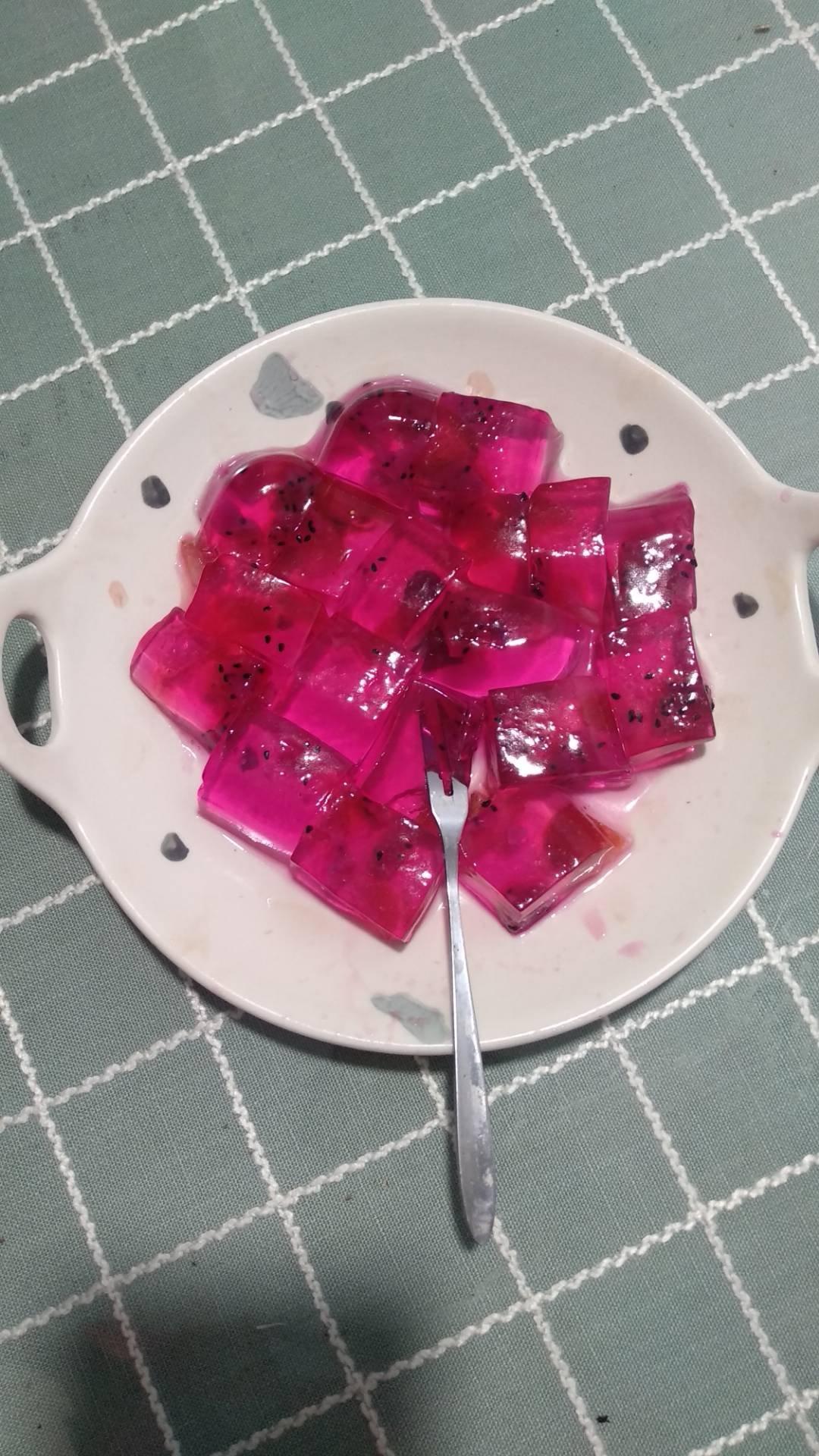 不离不弃swv4做的火龙果果冻白凉粉版