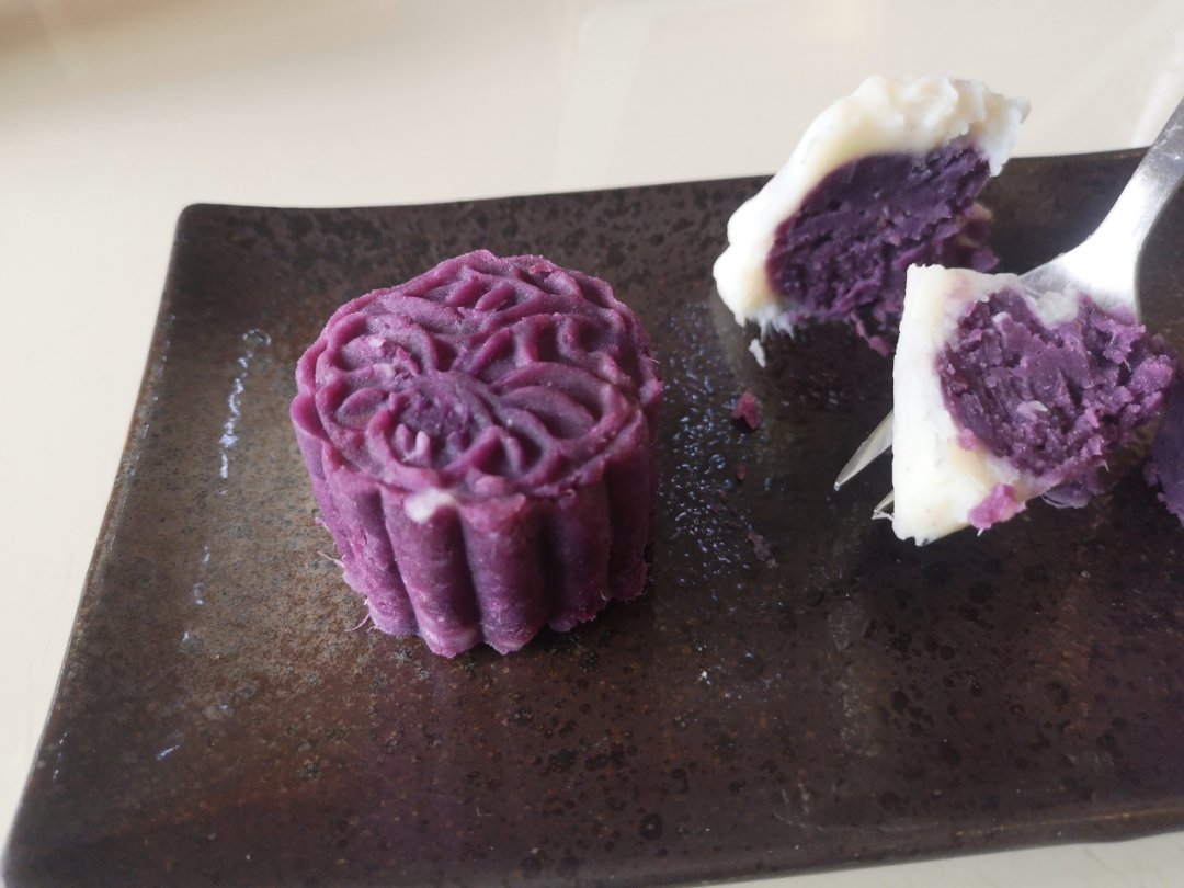 蓝莓紫薯山药糕