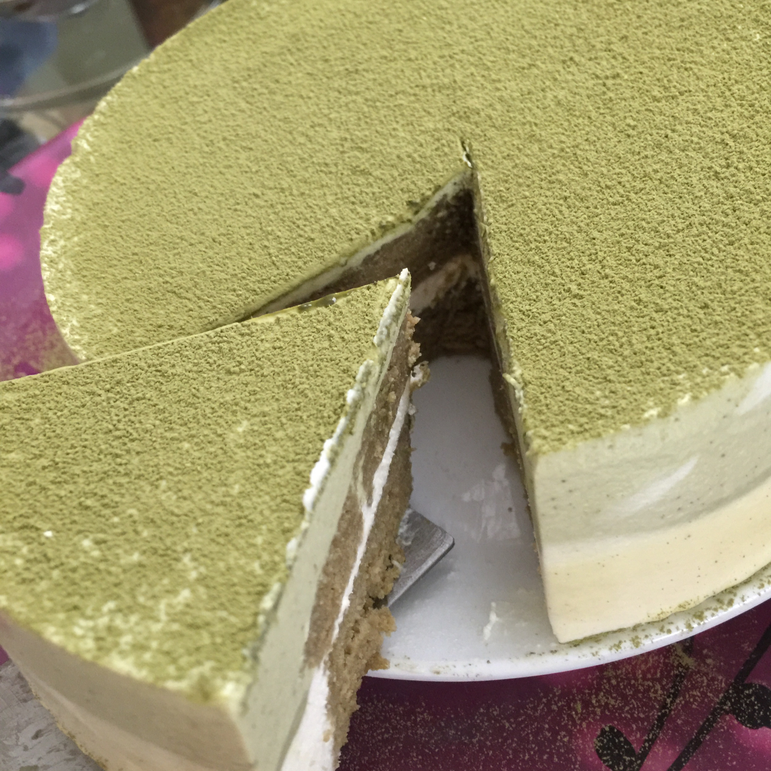 抹茶双享慕斯