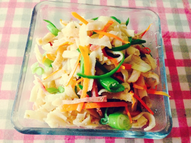 腊肉炒豆丝