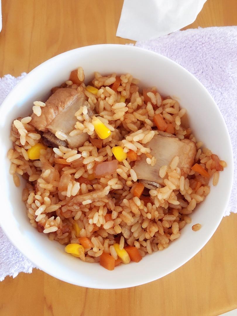 电饭锅版排骨焖饭