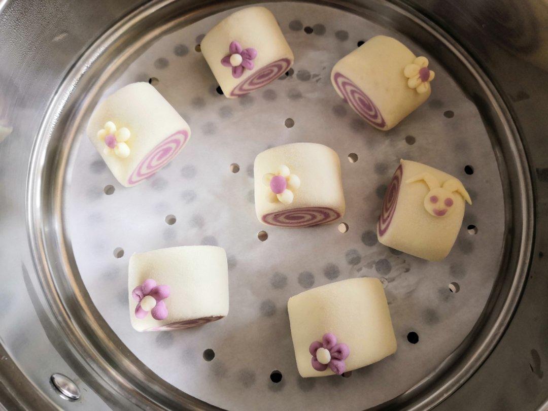 颜值担当：紫薯双色馒头