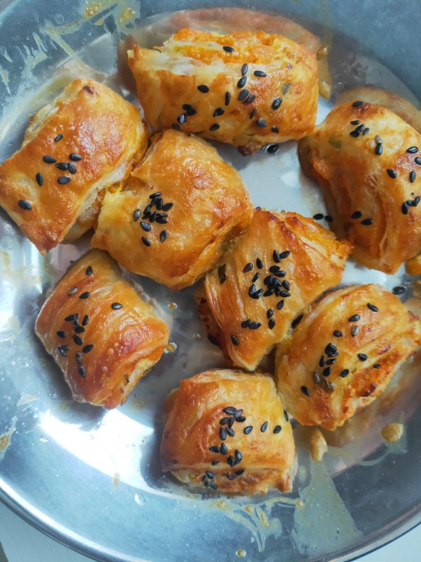 🔥酥到掉渣✔巨好吃的奶香红薯酥饼