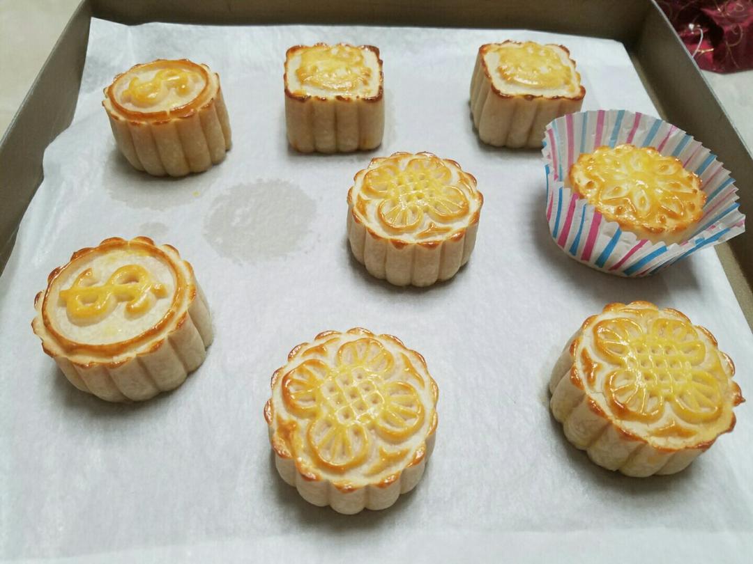 流心奶黄月饼（无吉士粉/转化糖浆版本）【曼食慢语】