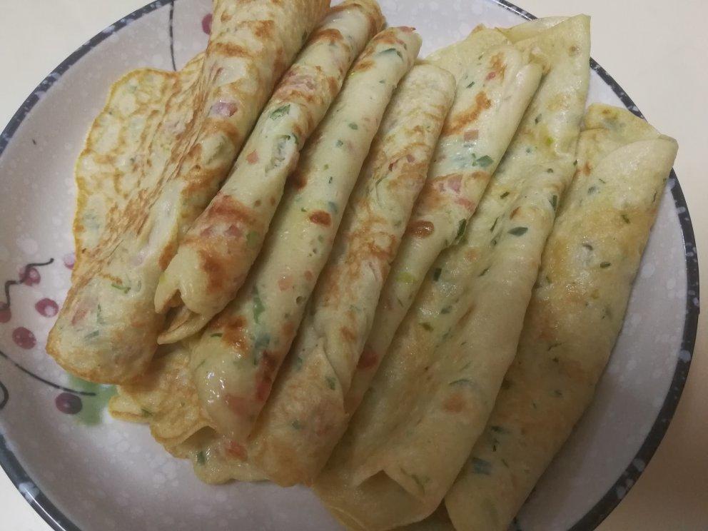 快速早餐鸡蛋葱花饼