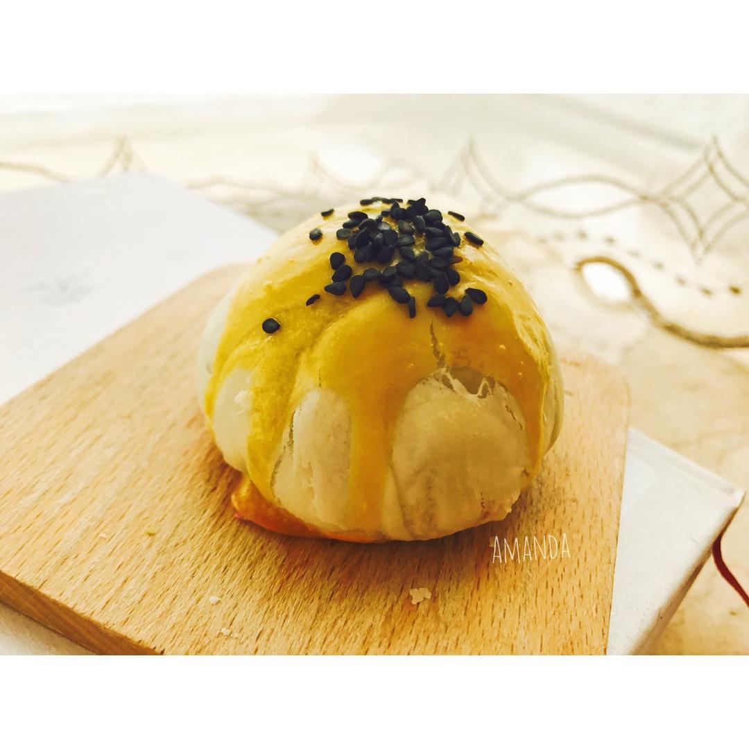 蛋黄酥~紫薯、抹茶、原味~花好月圆，中秋快乐~内附一次做六色蛋黄酥方法~