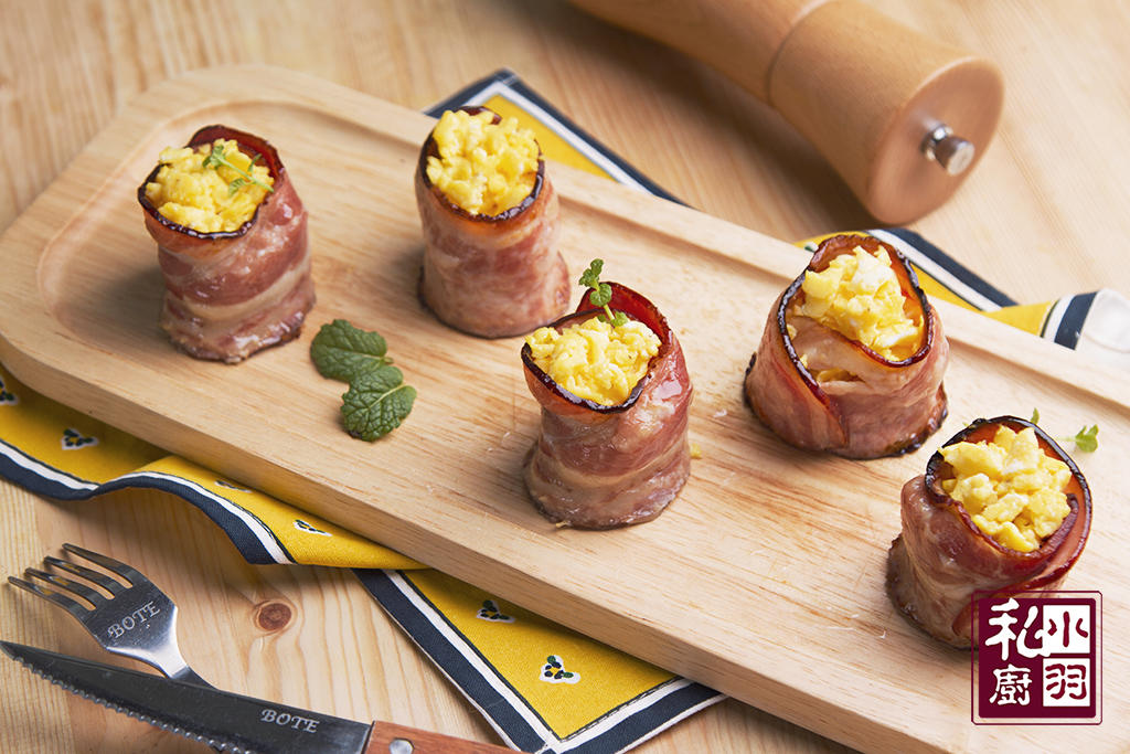 小羽私厨之芝士蛋培根杯的做法