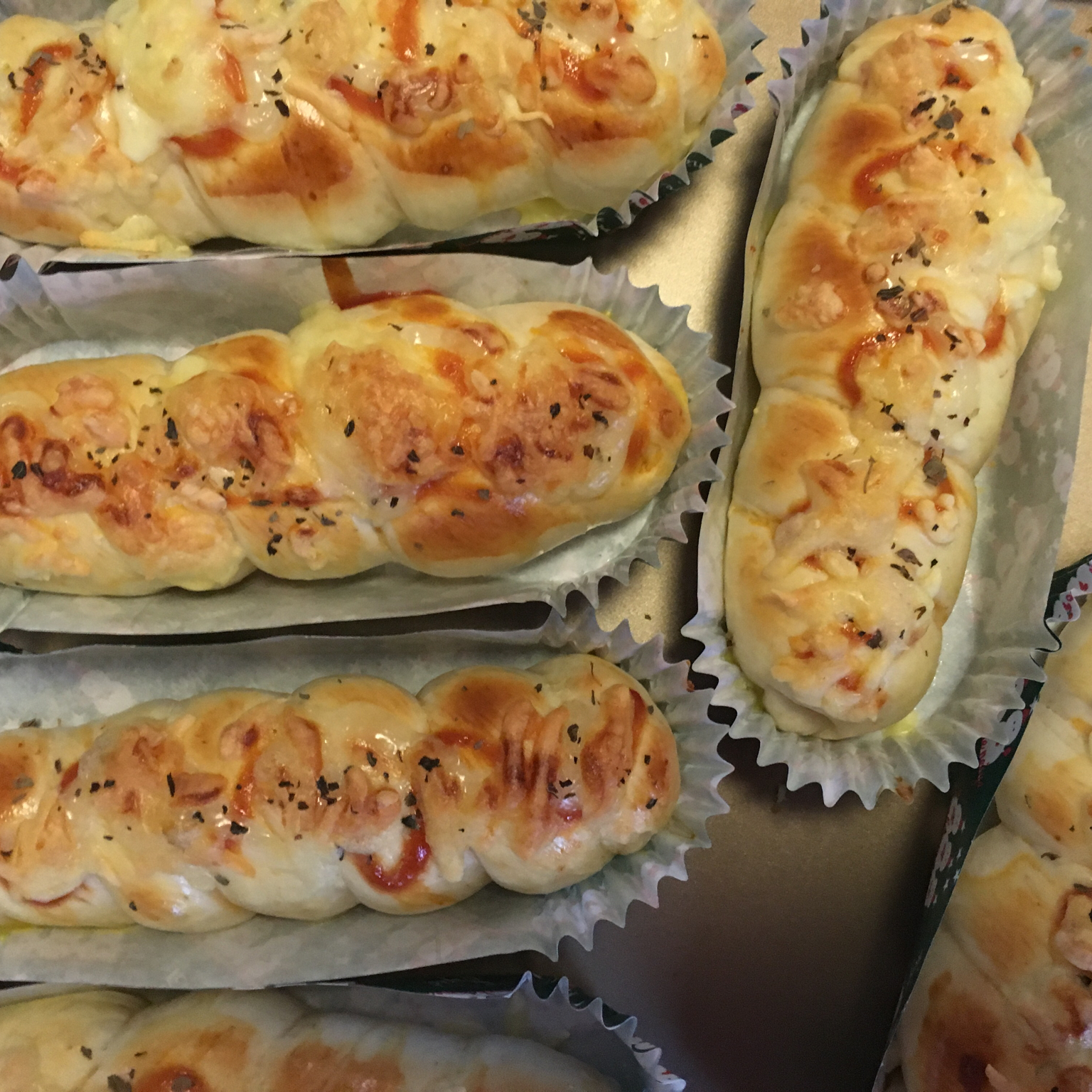 香葱芝士面包条