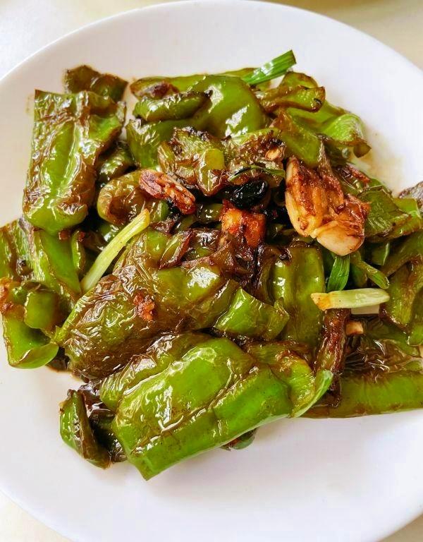 蒜蓉豆豉虎皮青椒