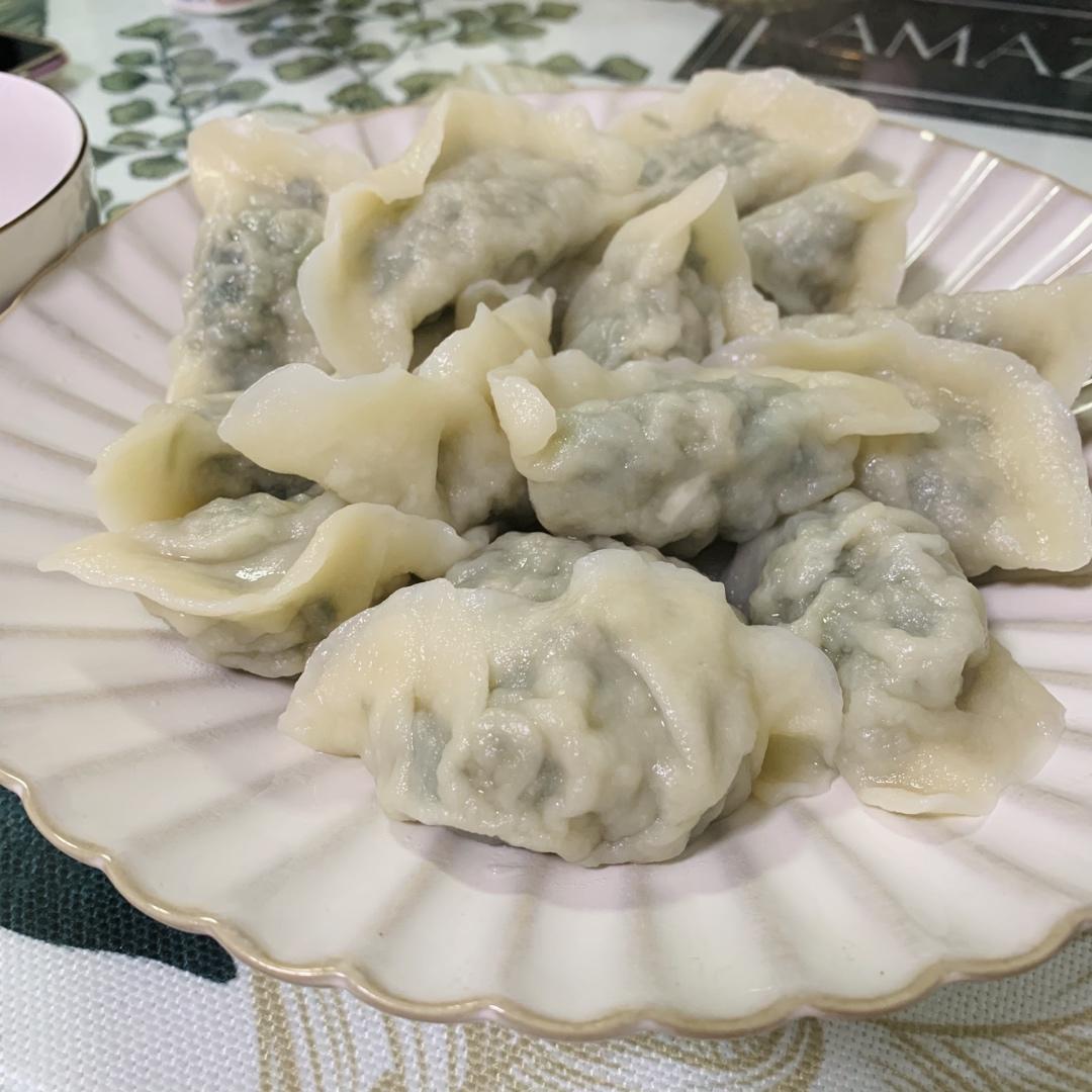 荠菜鲜肉饺子