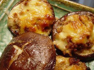 奶酪酿烤香菇的做法