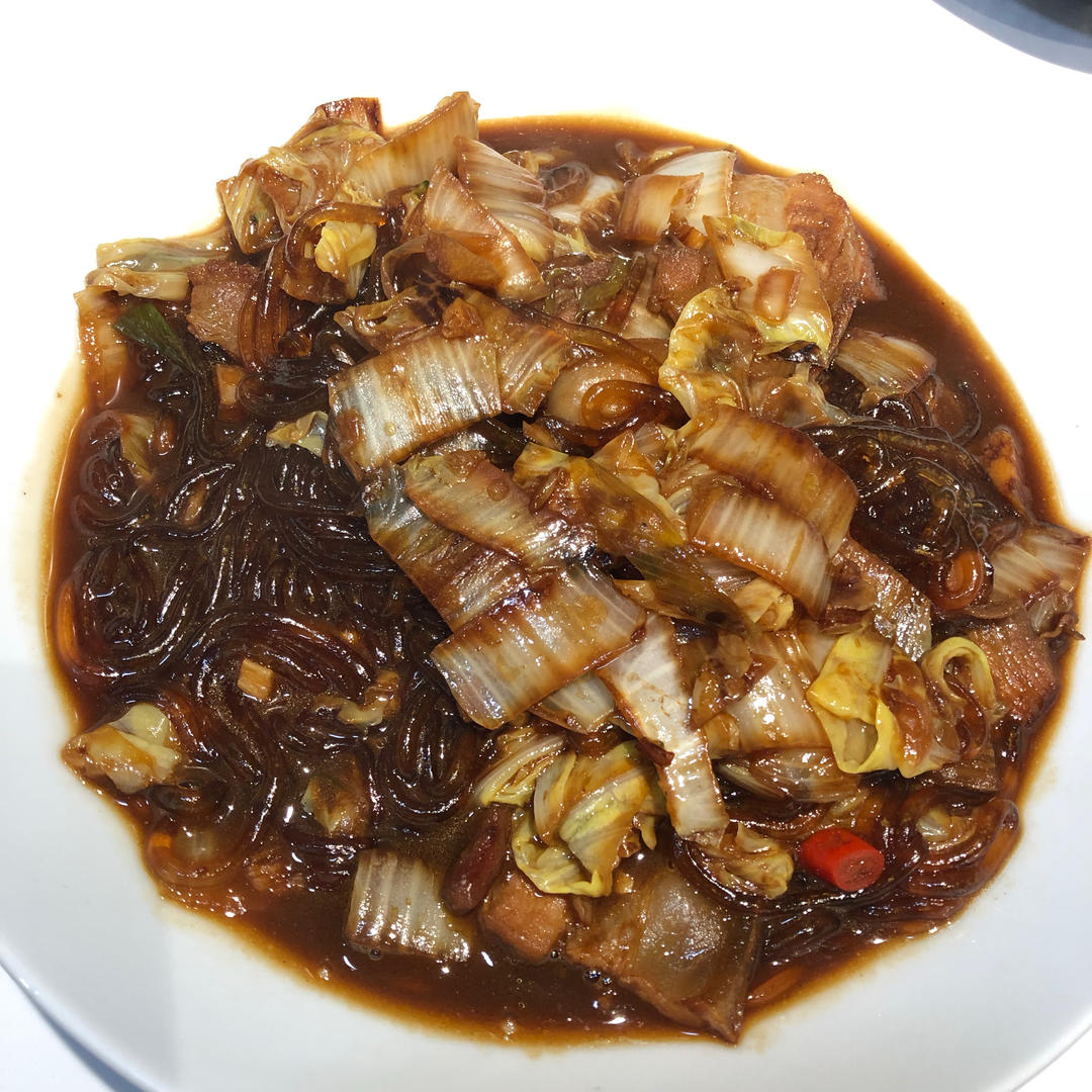 白菜炒粉条🧐原本不屑一顾，结果超级下饭