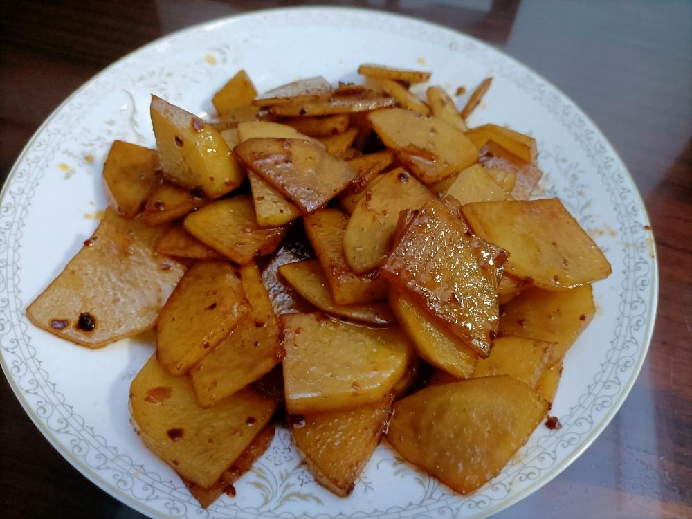 辣炒土豆片懒人式的做法
