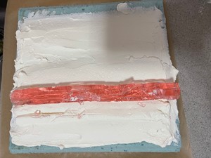 高颜值甜品❗️蓝颜蜜桃蛋糕卷的做法 步骤11