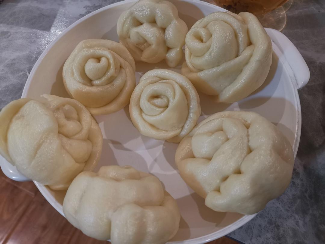 玫瑰花馒头