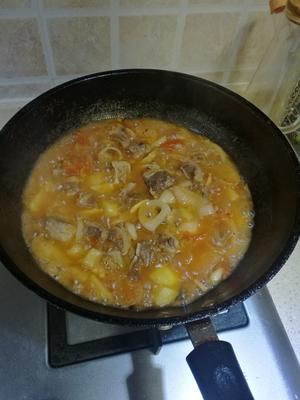 蕃茄土豆牛腩汤的做法 步骤4
