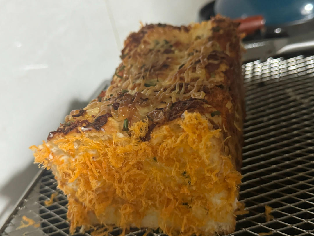 咸香松软～保姆级教程‼️葱香肉松手撕吐司