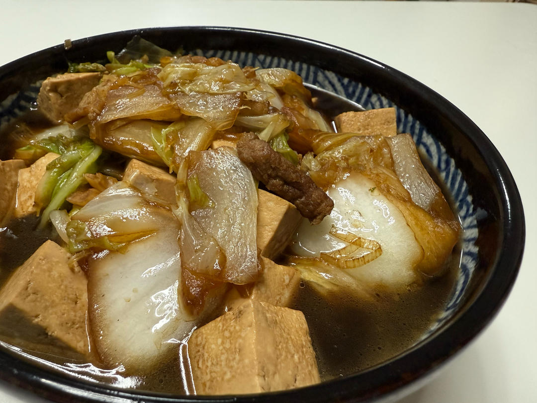 冬季最爱的家常菜！大白菜炖大豆腐或干豆腐