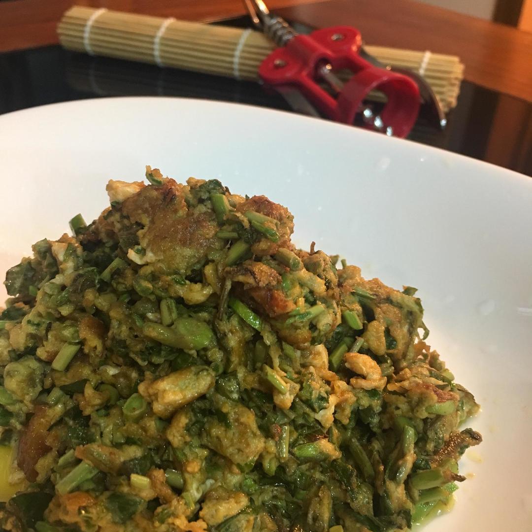 椿芽炒鸡蛋的做法