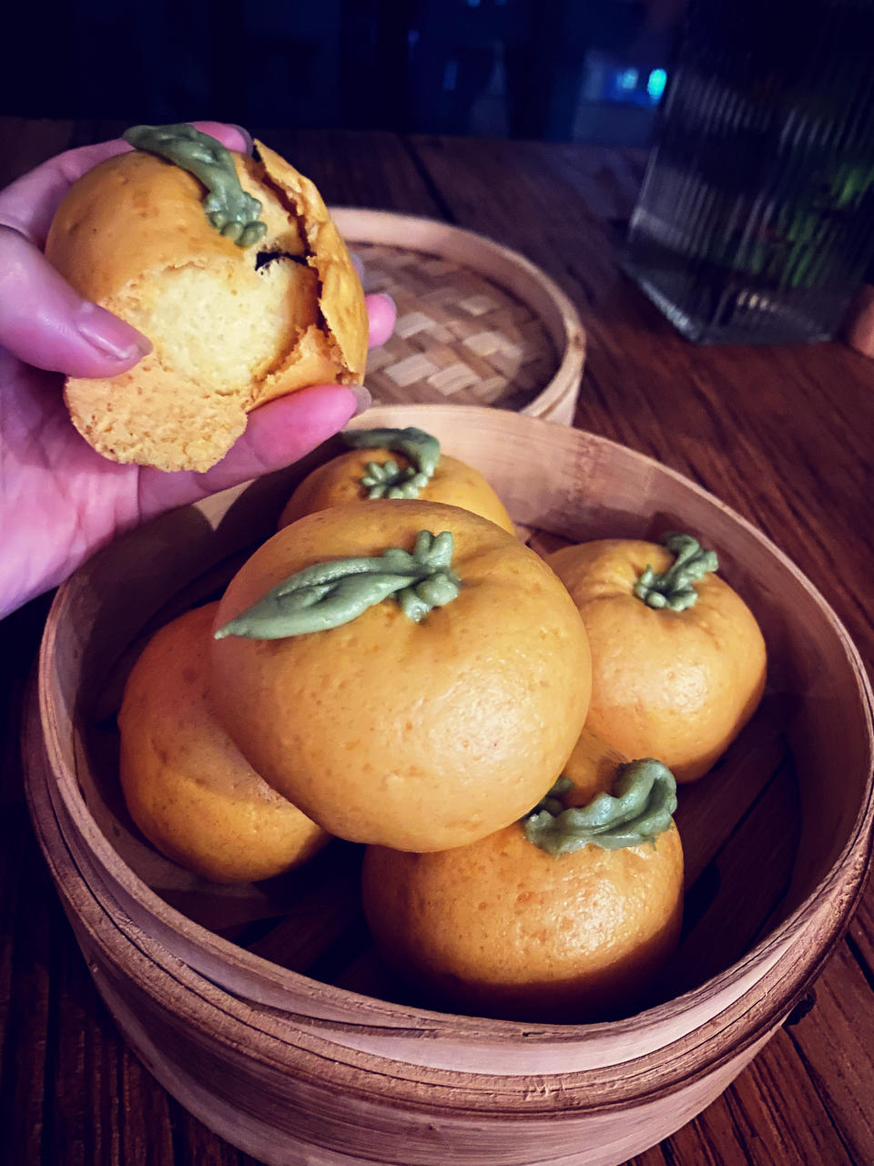 可剥皮的橘子🍊卡通果蔬仿真橘子造型馒头
