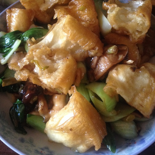青菜炒老油条