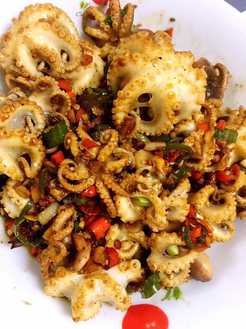 江湖一刀的宝做的香辣八爪鱼(虾)