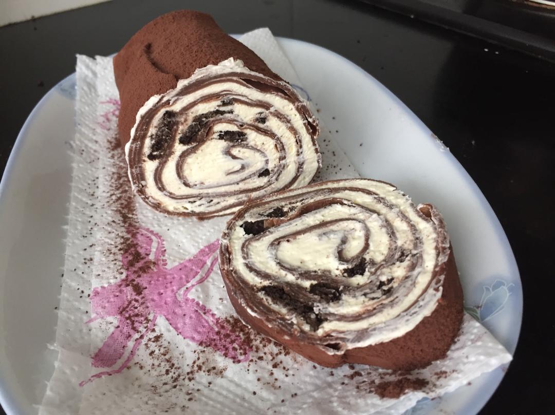 网红的毛巾卷蛋糕