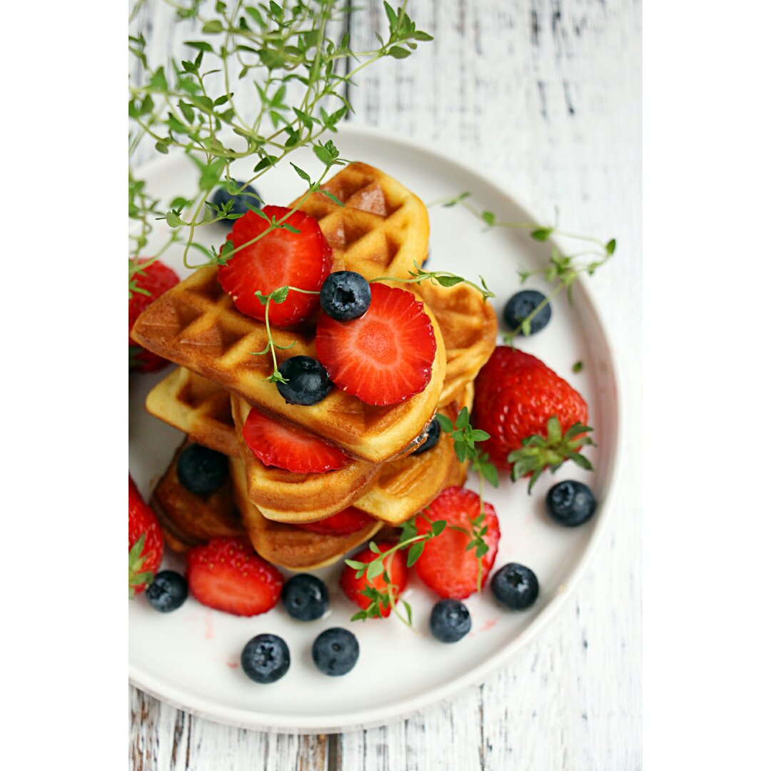 芝麻酸奶华夫饼