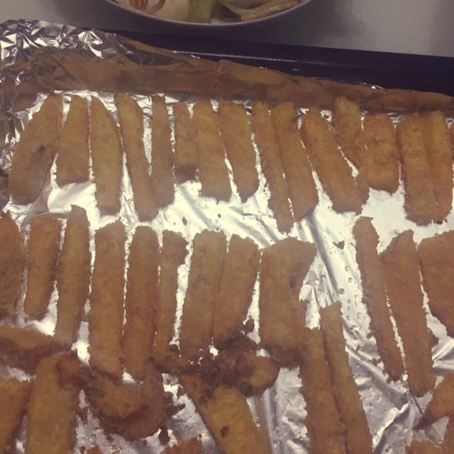 椰蓉烤红薯条（健康夜宵）