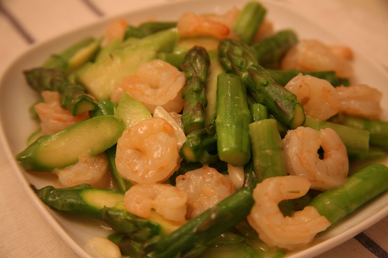 虾仁芦笋