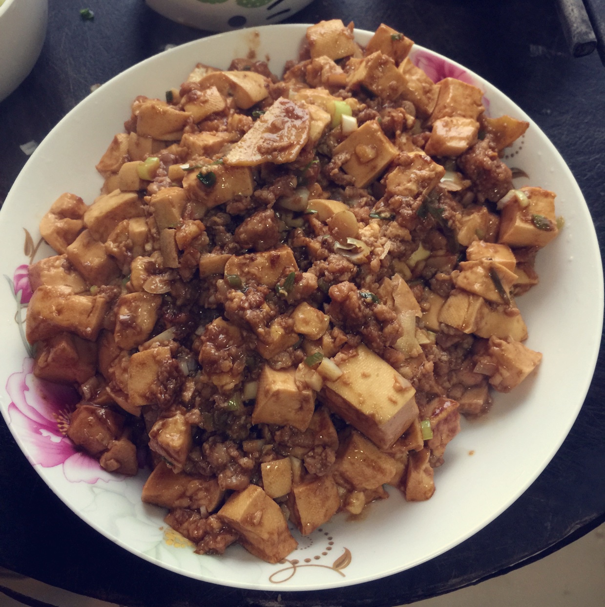 蒜香肉末烧豆腐