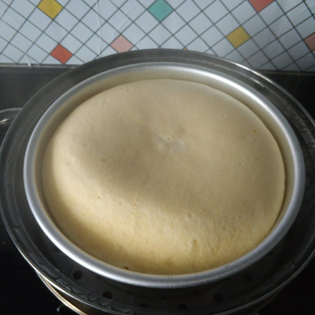 零失败戚风蒸蛋糕（8寸）可做蛋糕胚（另附红丝绒蒸蛋糕做法）