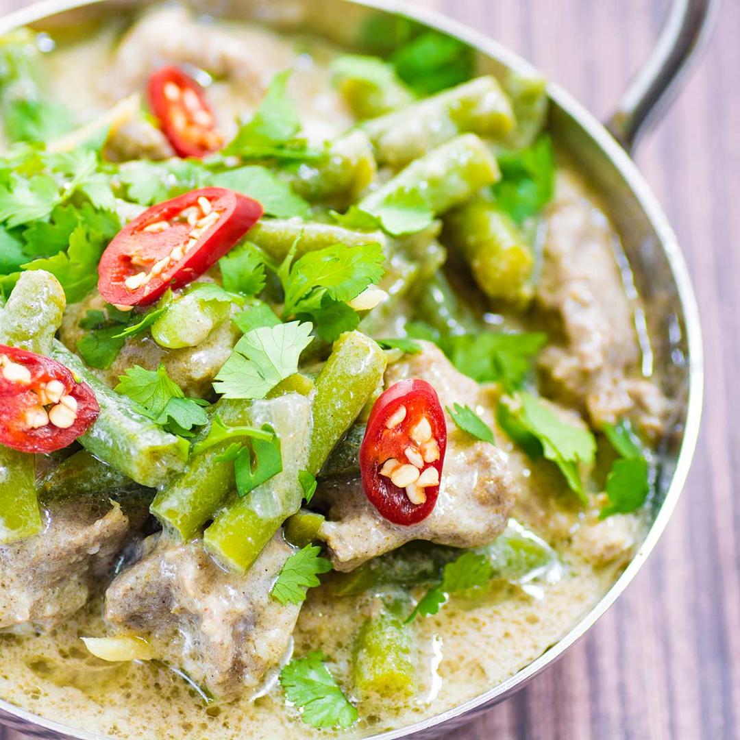 泰式椰浆咖喱猪肉丨低碳生酮的做法