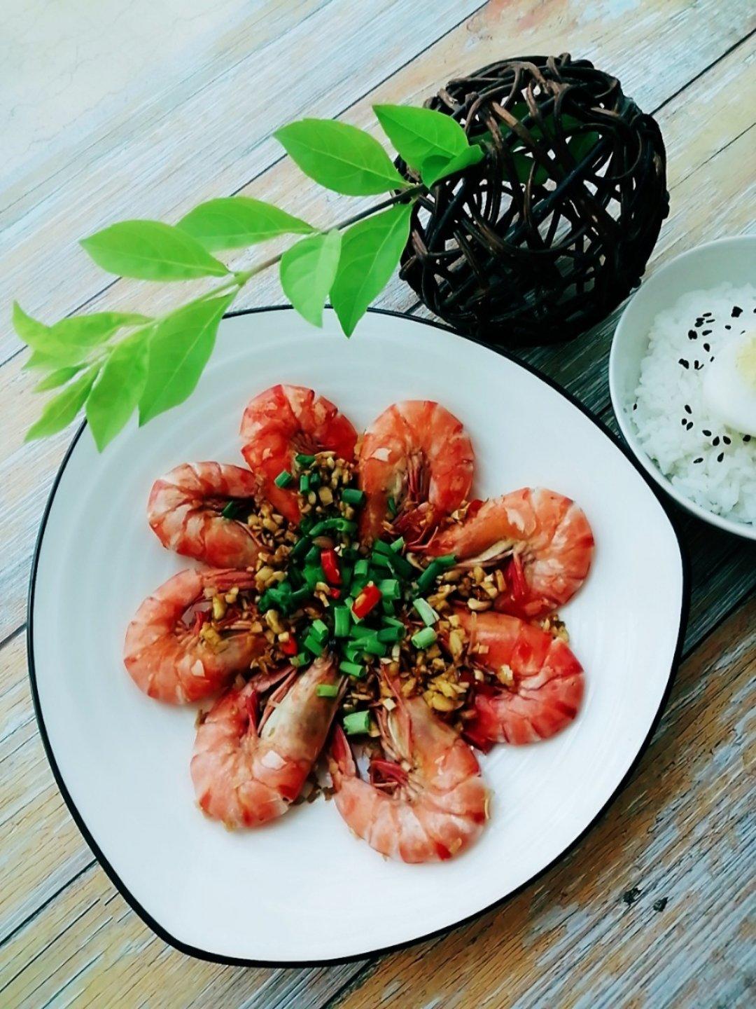 蒜泥蒸虾