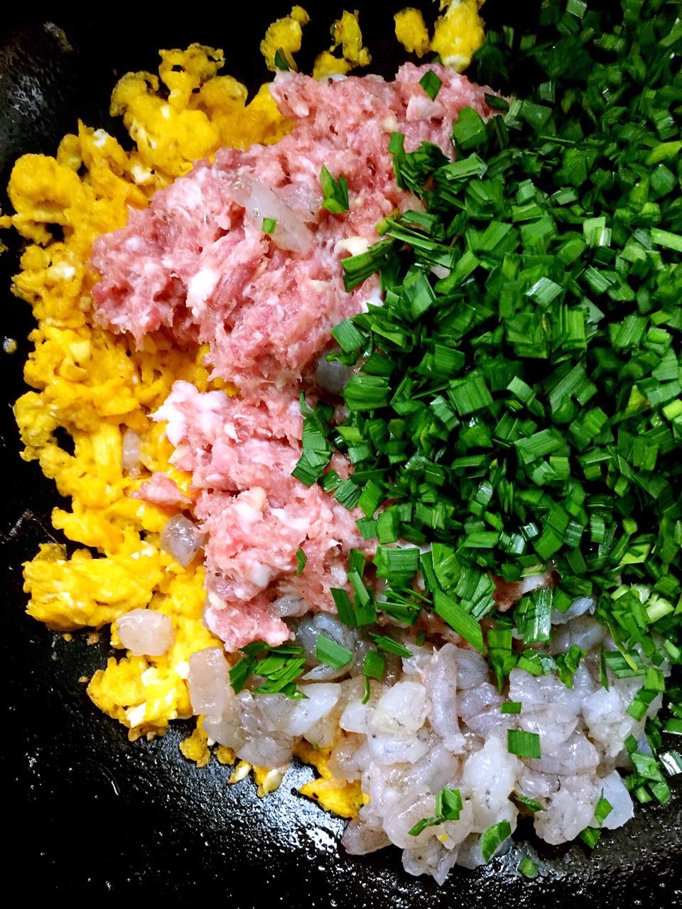 韭菜鸡蛋虾仁三鲜饺子