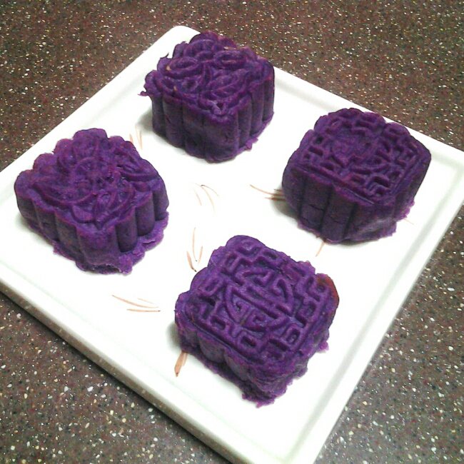 紫薯红豆糕