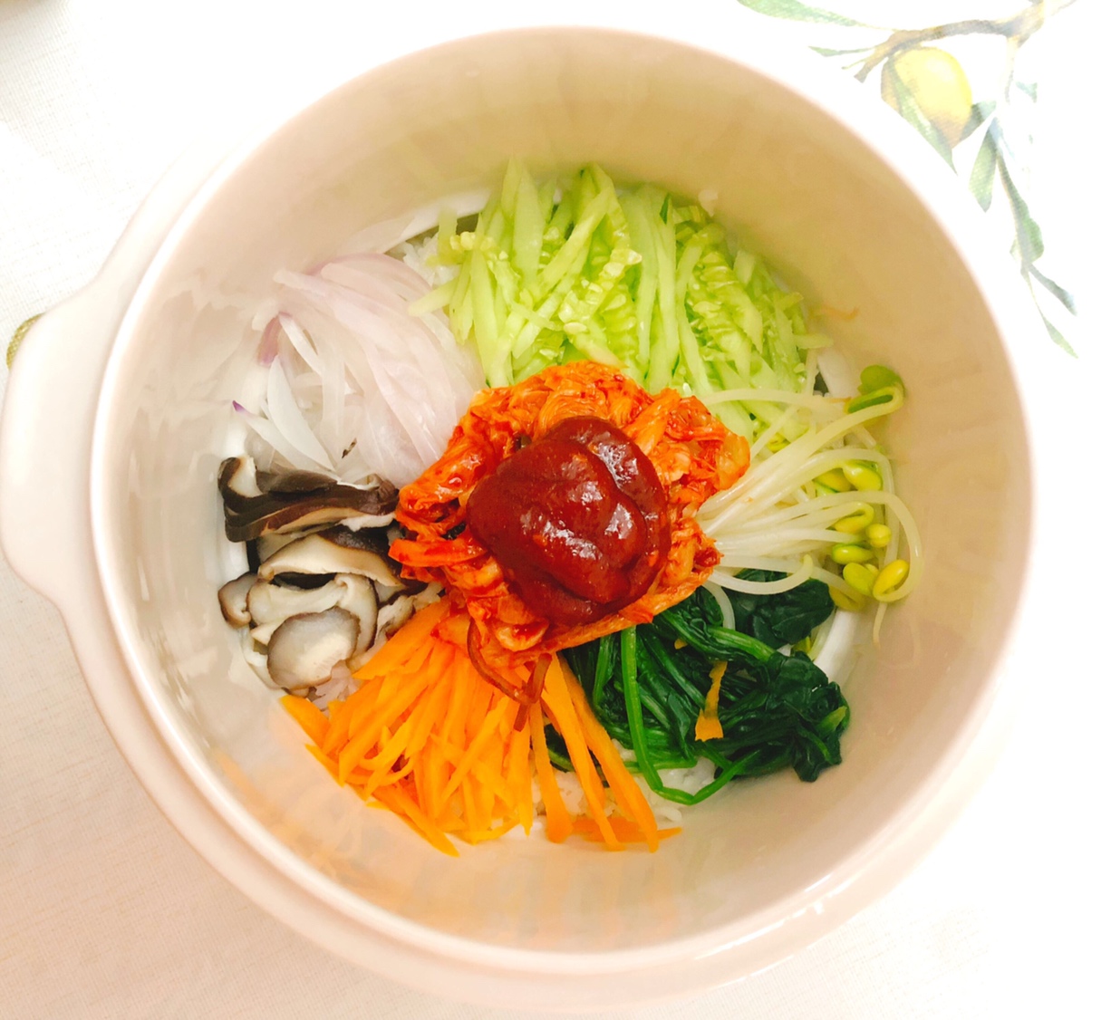 寝室食谱|低脂韩国石锅拌饭