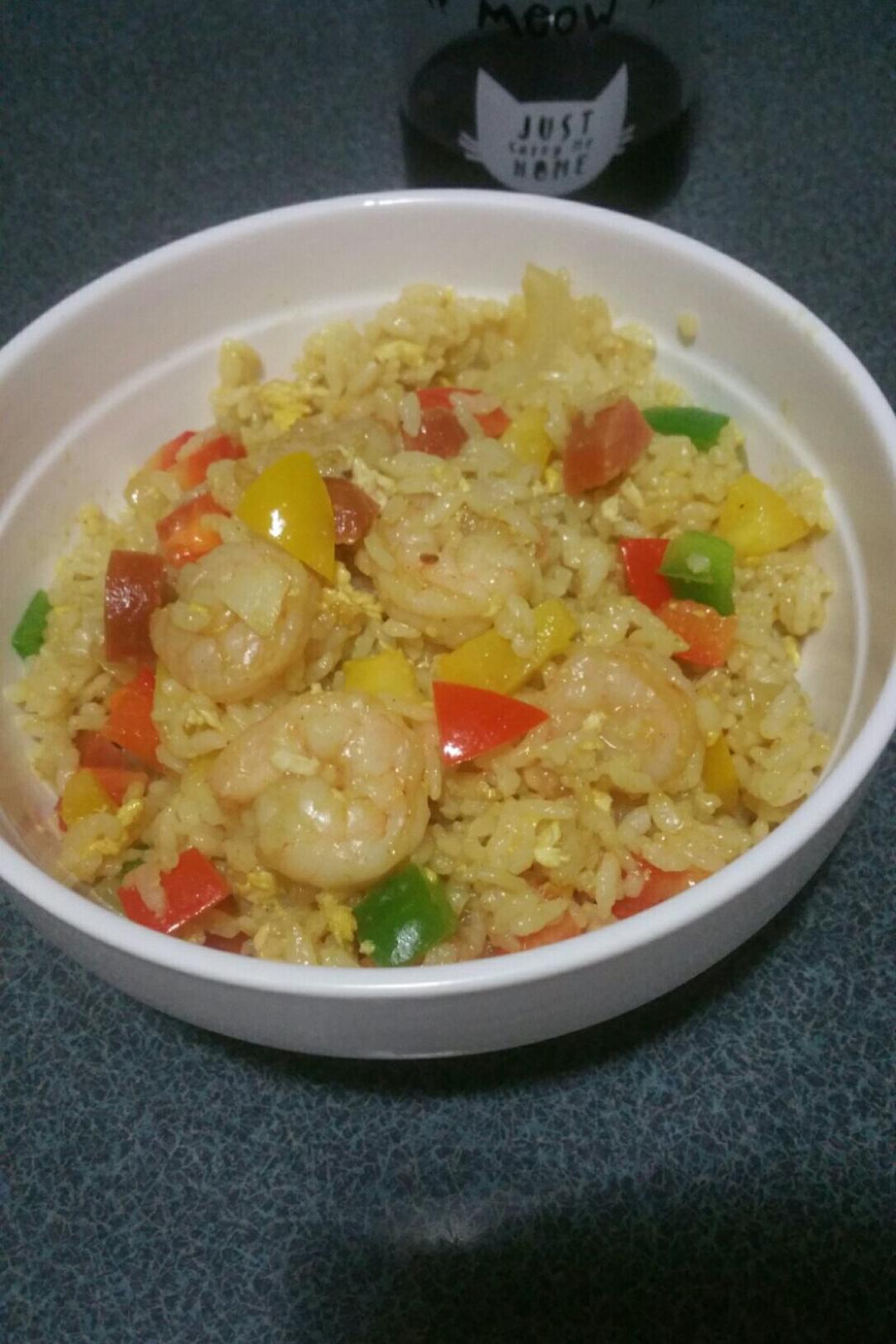 咖喱海鲜炒饭