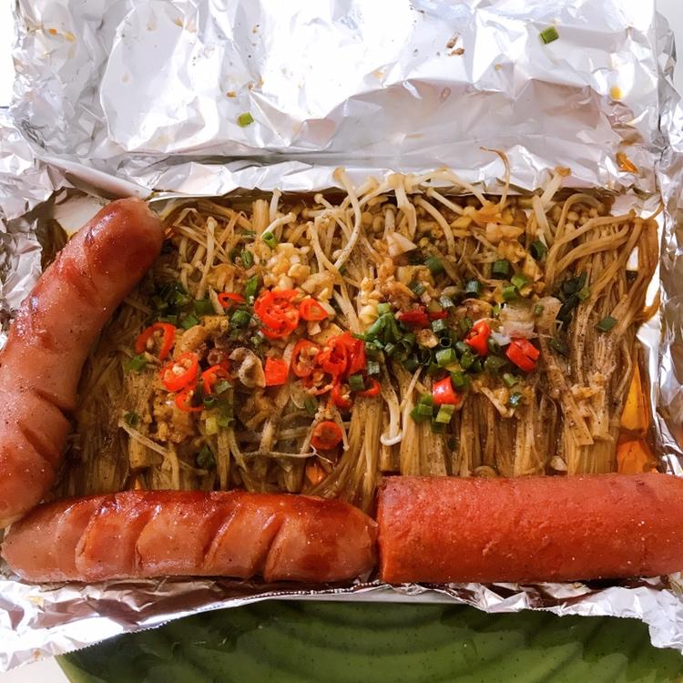 蒜蓉烤金针菇（烤箱版）