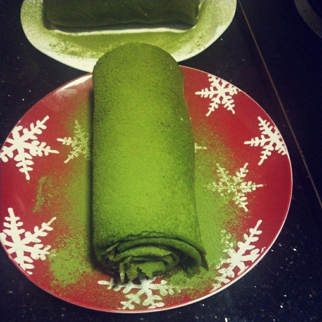 网红食谱│抹茶毛巾卷