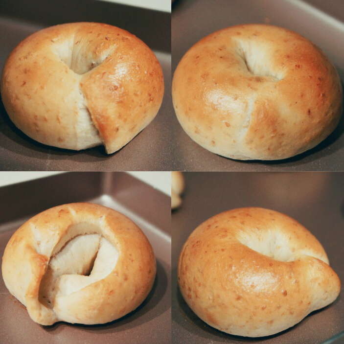 过 原味贝果 #早餐2015年12月3日#又撸贝贝果………加了一小把全麦粉