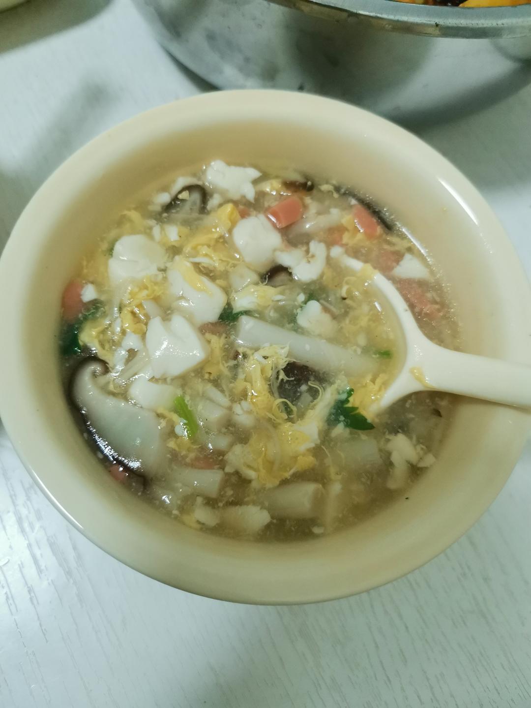 豆腐菌菇汤