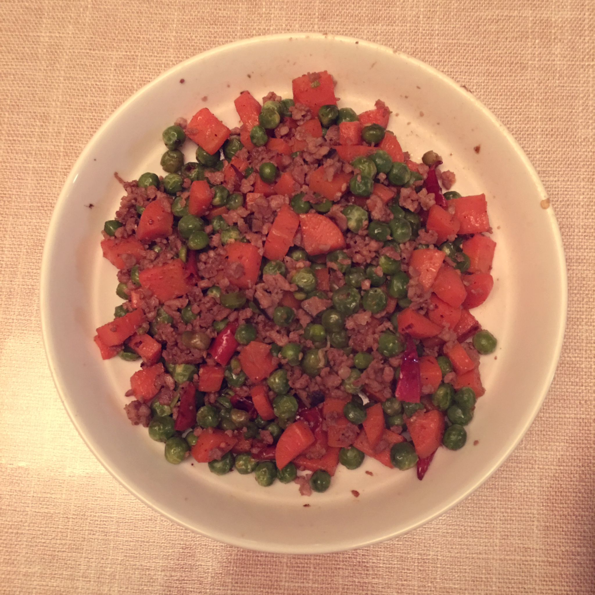 豌豆炒肉末