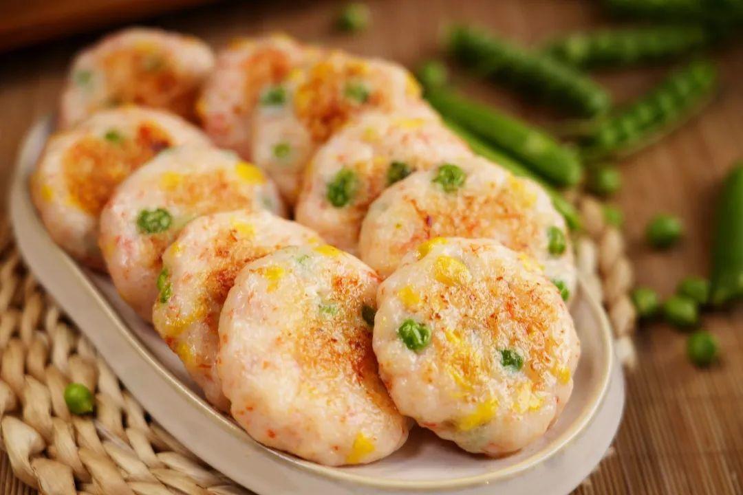 【宝宝辅食】豌豆玉米虾饼