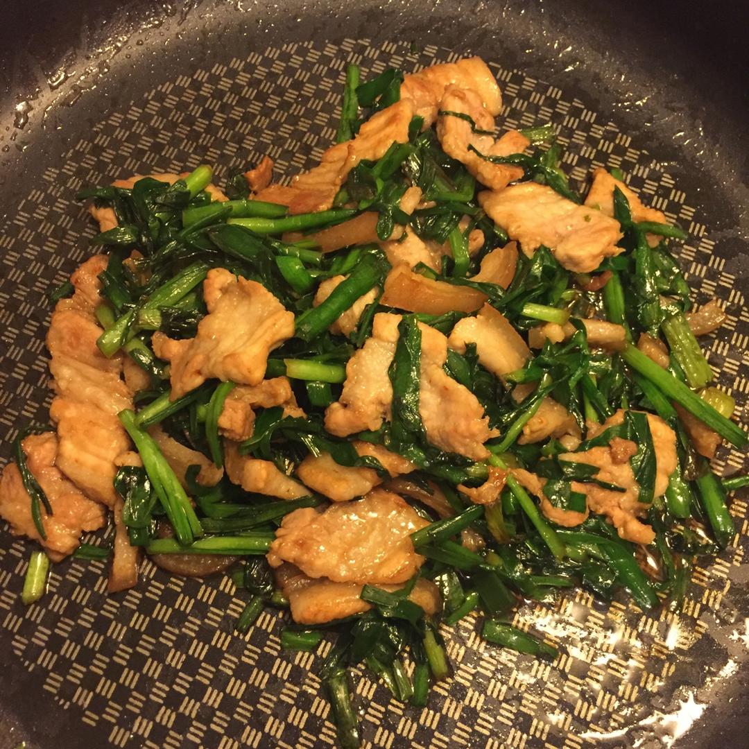 韭菜炒肉丝