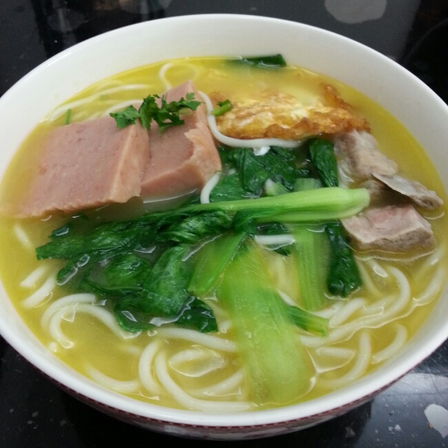 青菜鸡蛋面